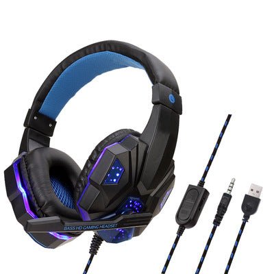 Casque audio filaire avec microphone, câble tressé et éclairage LED pour PC et consoles - IVOIRART.COM