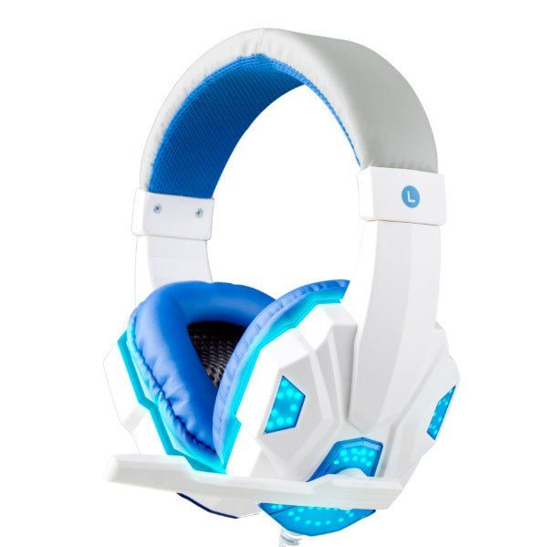 Casque audio filaire avec microphone, câble tressé et éclairage LED pour PC et consoles - IVOIRART.COM
