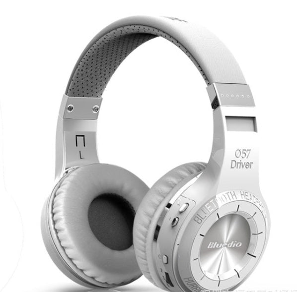 Casque Bluedio Blanc Argenté au Design Turbo Élégant et Son Haute Fidélité - IVOIRART.COM