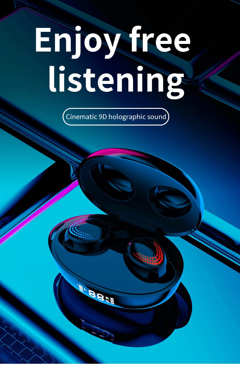 Casque Bluetooth à affichage numérique, version 5.0, autonomie 6h, affichage LED. - IVOIRART.COM