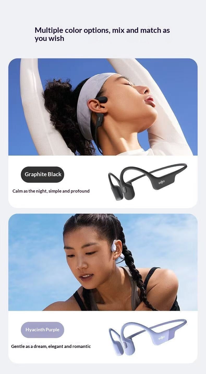 Casque Bluetooth à conduction osseuse pour sport, ouvert et sécurisé, Qualcomm-X1 - IVOIRART.COM