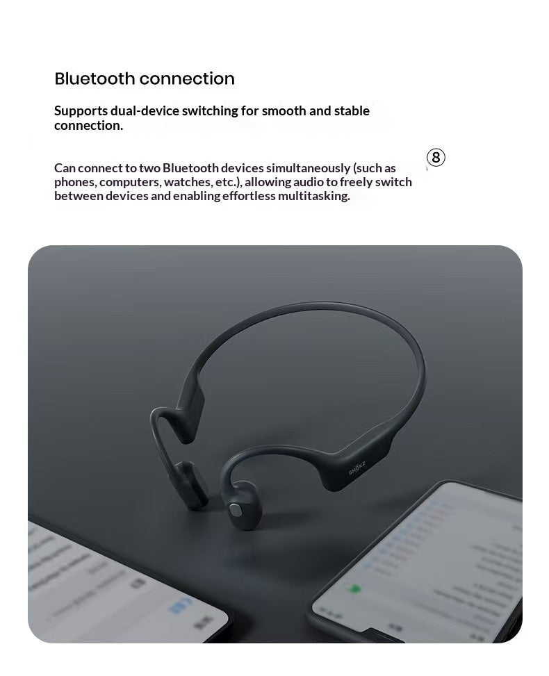 Casque Bluetooth à conduction osseuse pour sport, ouvert et sécurisé, Qualcomm-X1 - IVOIRART.COM