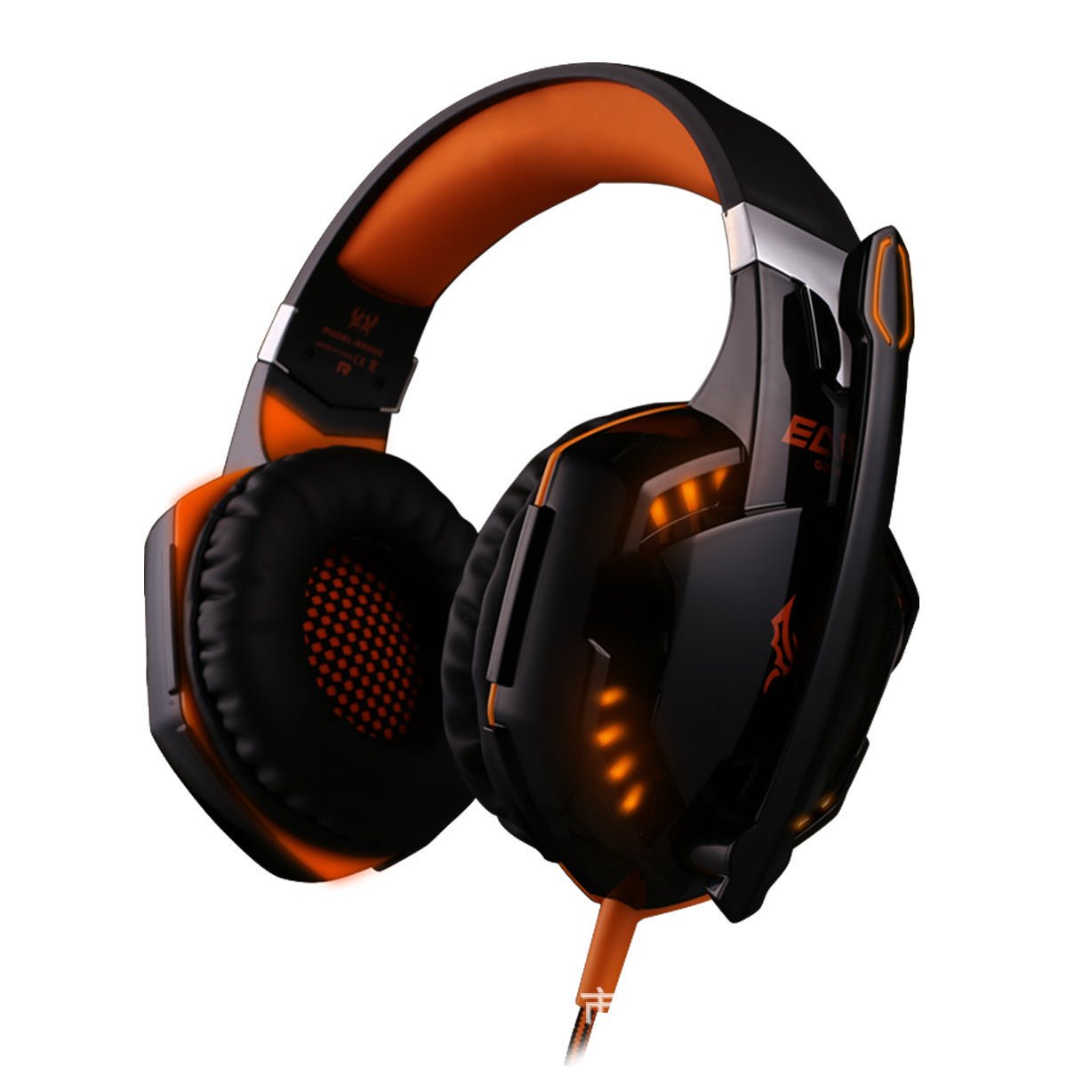 Casque de jeu lourd à basses puissantes fixé sur la tête avec microphone anti-bruit - IVOIRART.COM