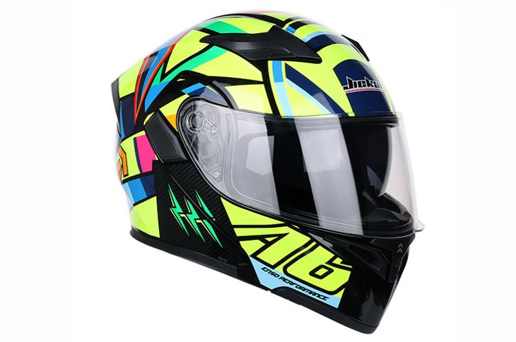 Casque de moto racing haute performance, taille 55-63 cm, plastique robuste - IVOIRART.COM