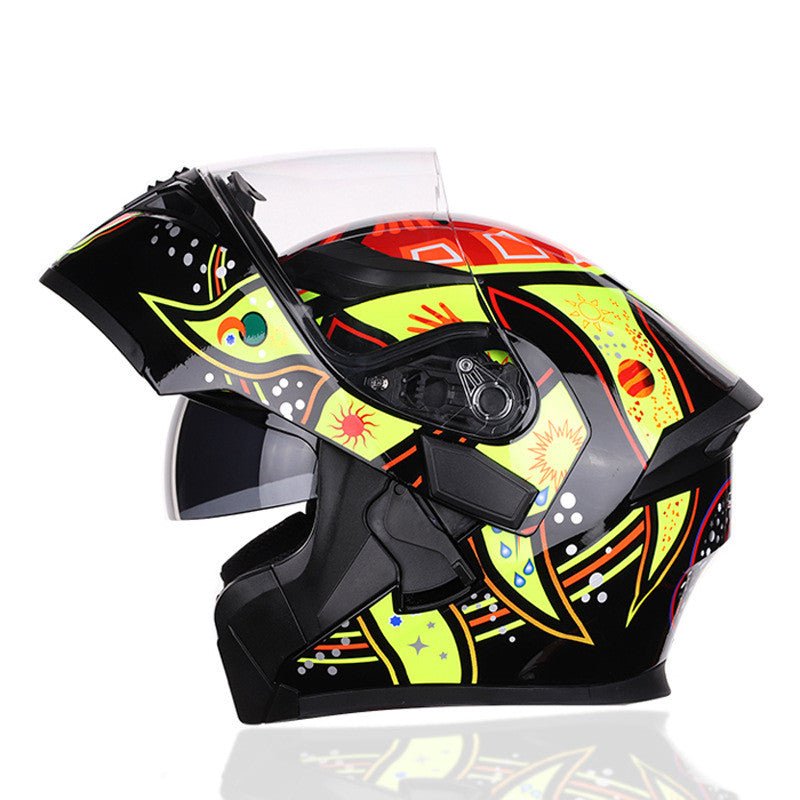 Casque de moto racing haute performance, taille 55-63 cm, plastique robuste - IVOIRART.COM