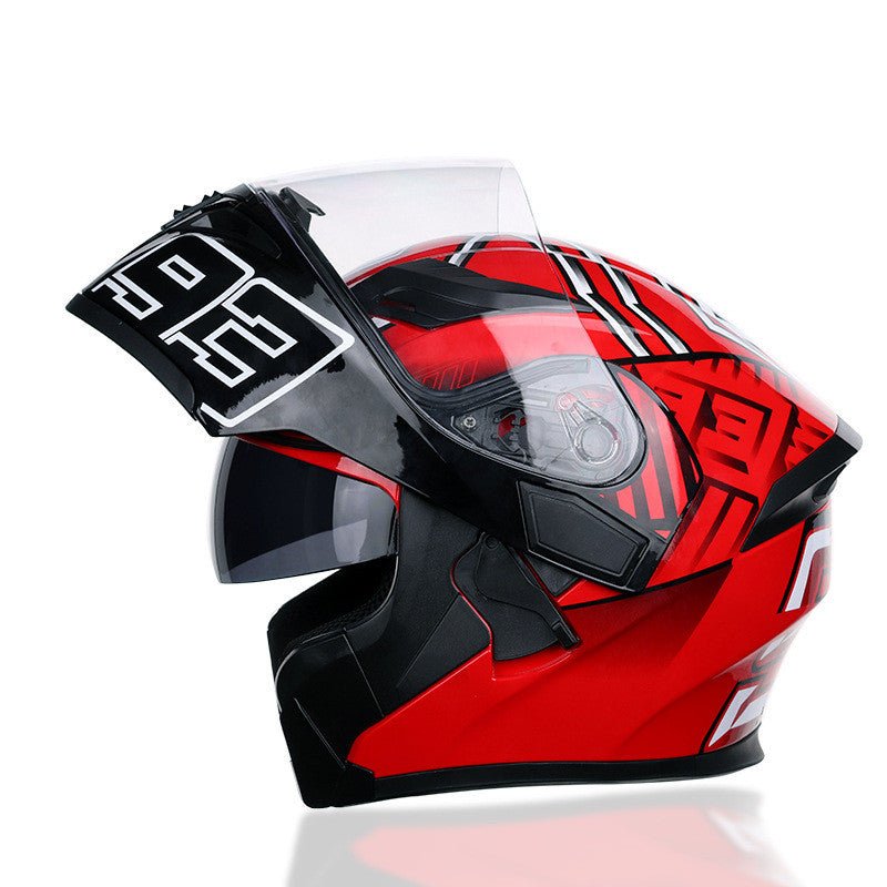 Casque de moto racing haute performance, taille 55-63 cm, plastique robuste - IVOIRART.COM