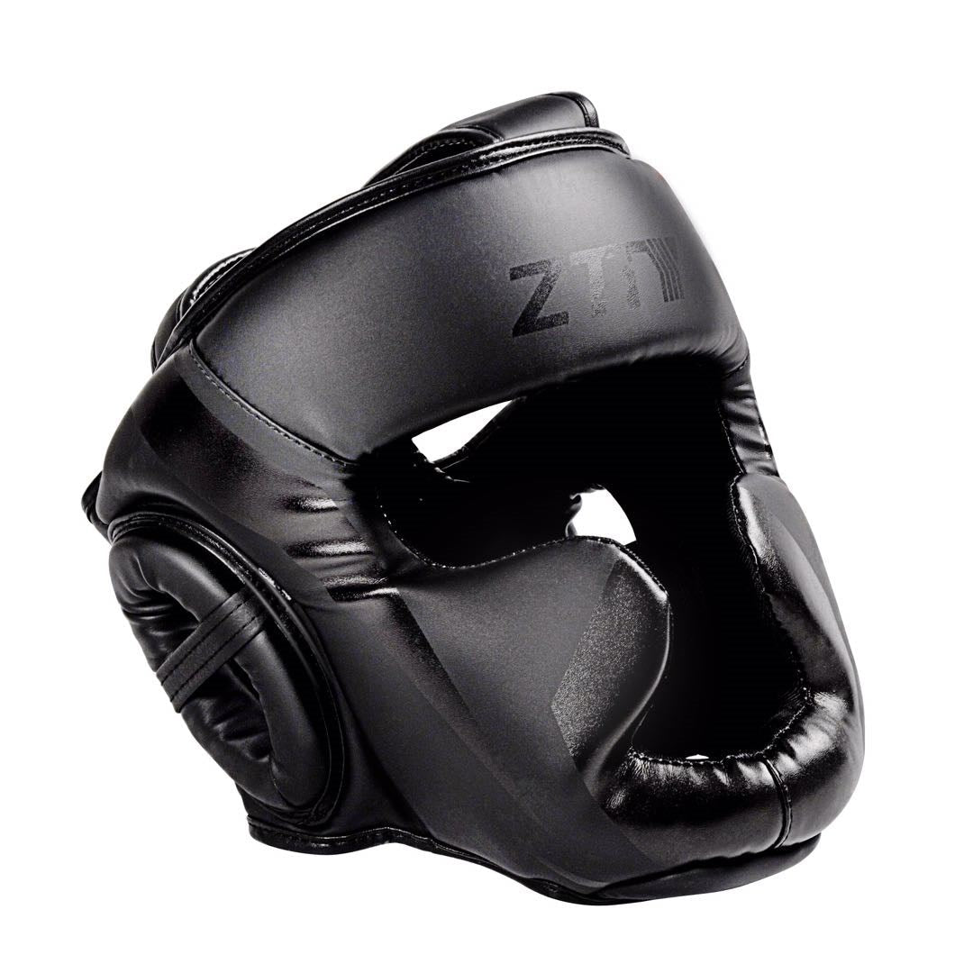Casque de Protection Faciale Confortable en Cuir Microfibre pour Entraînements - IVOIRART.COM