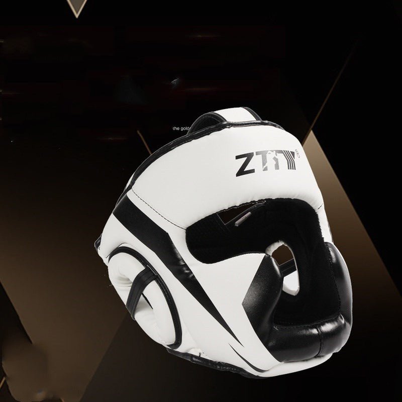 Casque de Protection Faciale Confortable en Cuir Microfibre pour Entraînements - IVOIRART.COM
