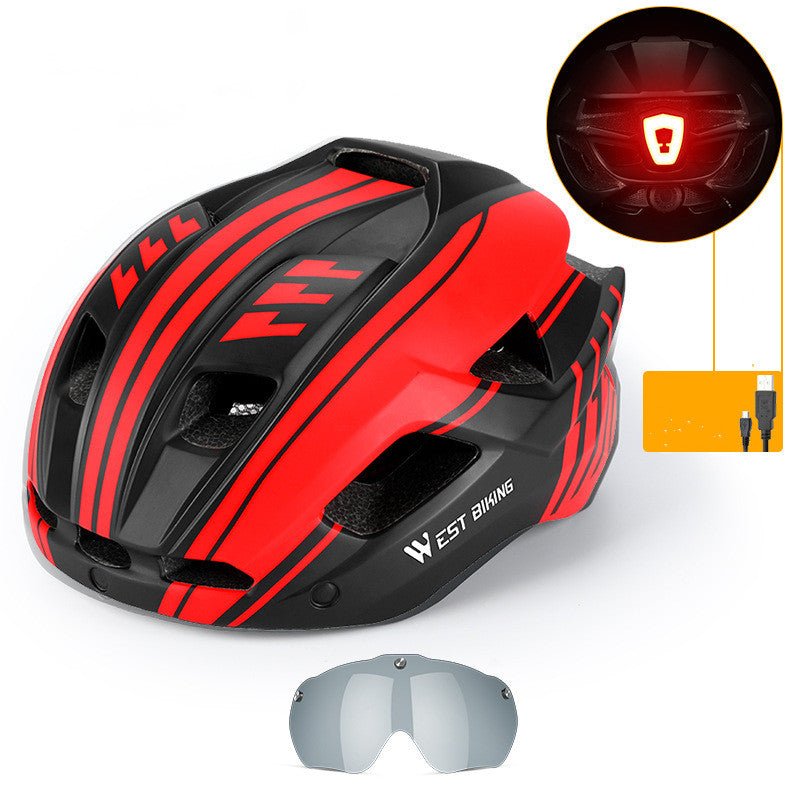 Casque de Vélo Intégré avec Lunettes pour VTT, Vélo de Route et Équipement - IVOIRART.COM