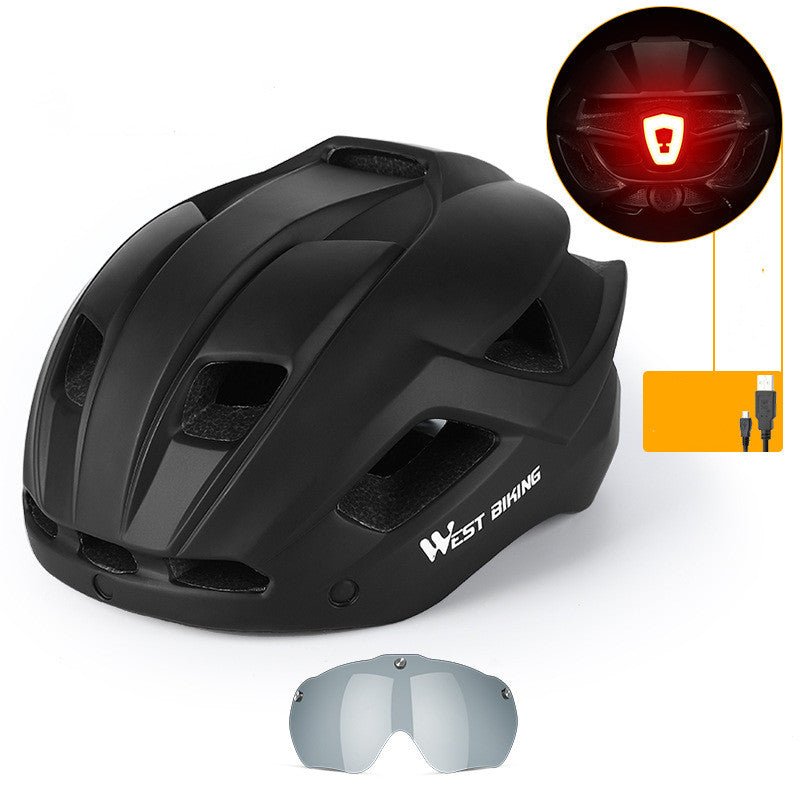 Casque de Vélo Intégré avec Lunettes pour VTT, Vélo de Route et Équipement - IVOIRART.COM