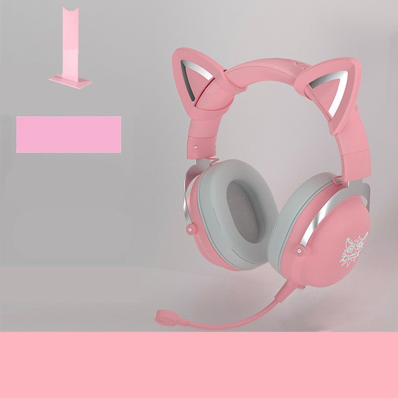 Casque filaire mignon pour ordinateur, monté sur tête, conçu pour joueuses - IVOIRART.COM