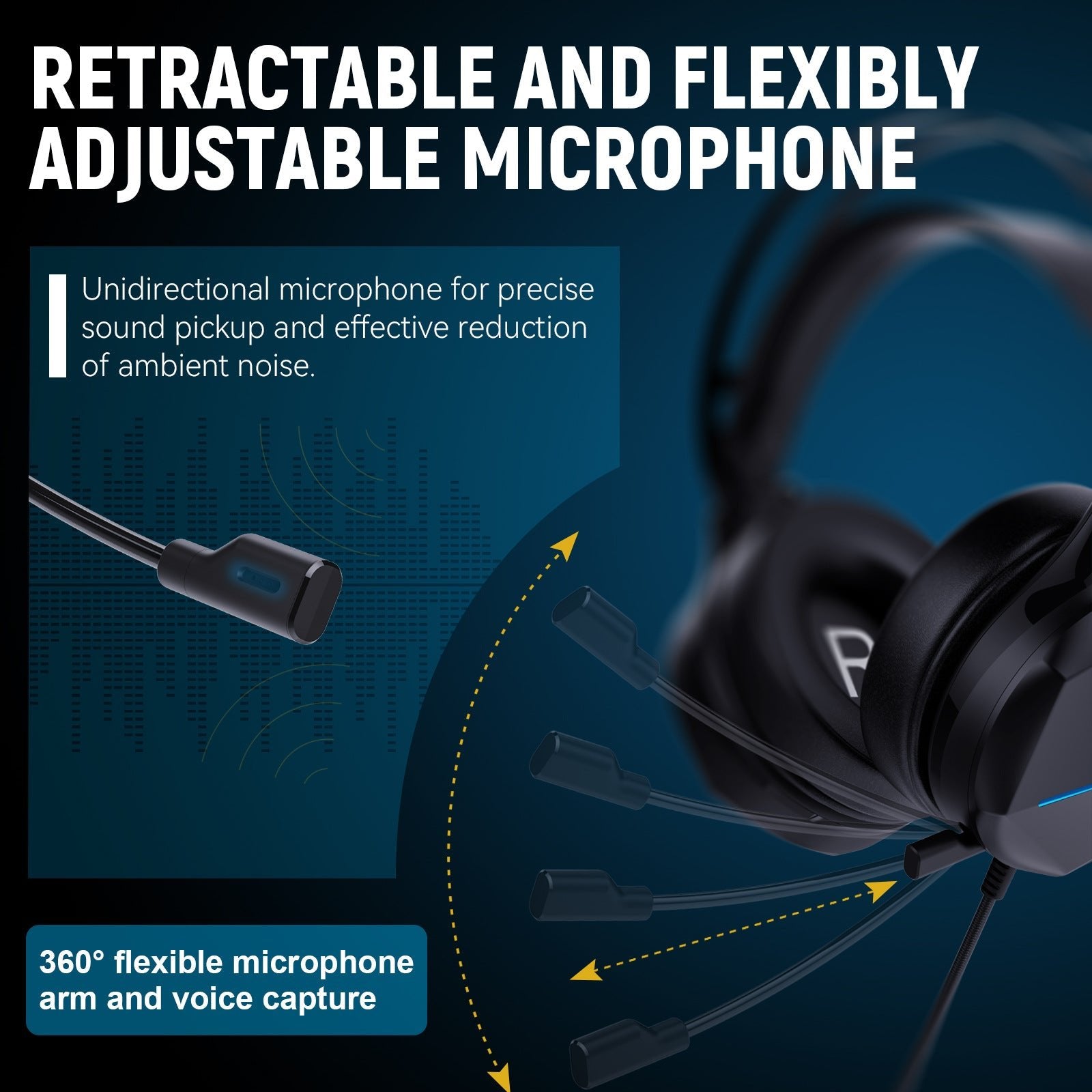 Casque filaire Multi In One pour jeu – 50mm, micro intégré, confort PU cuir doux - IVOIRART.COM