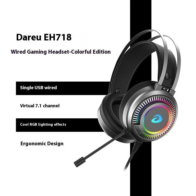 Casque Gamer Filaire USB avec Réduction de Bruit, Stéréo/7.1 Virtuel, Micro Pro X - IVOIRART.COM