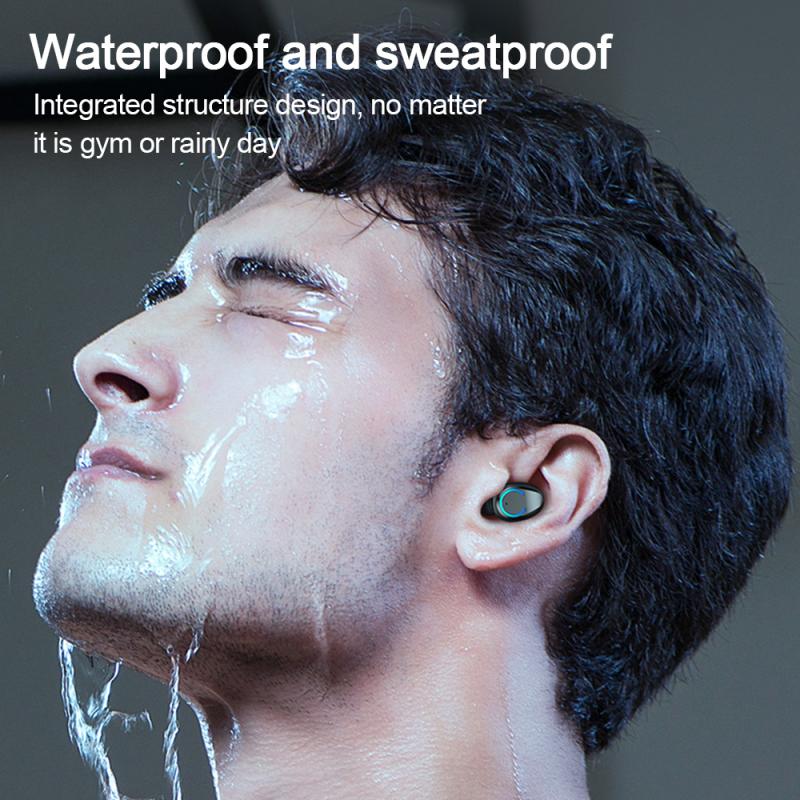 Casque Mini Cylindrique Binaural Bluetooth V5.0 Noir Modèle F9 haute qualité - IVOIRART.COM