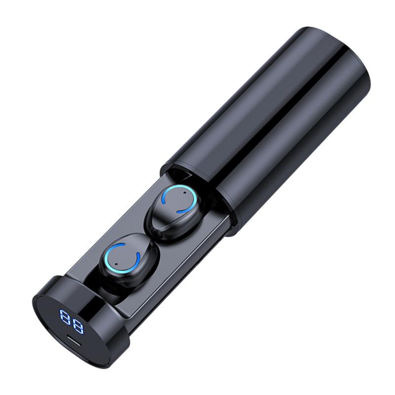 Casque Mini Cylindrique Binaural Bluetooth V5.0 Noir Modèle F9 haute qualité - IVOIRART.COM