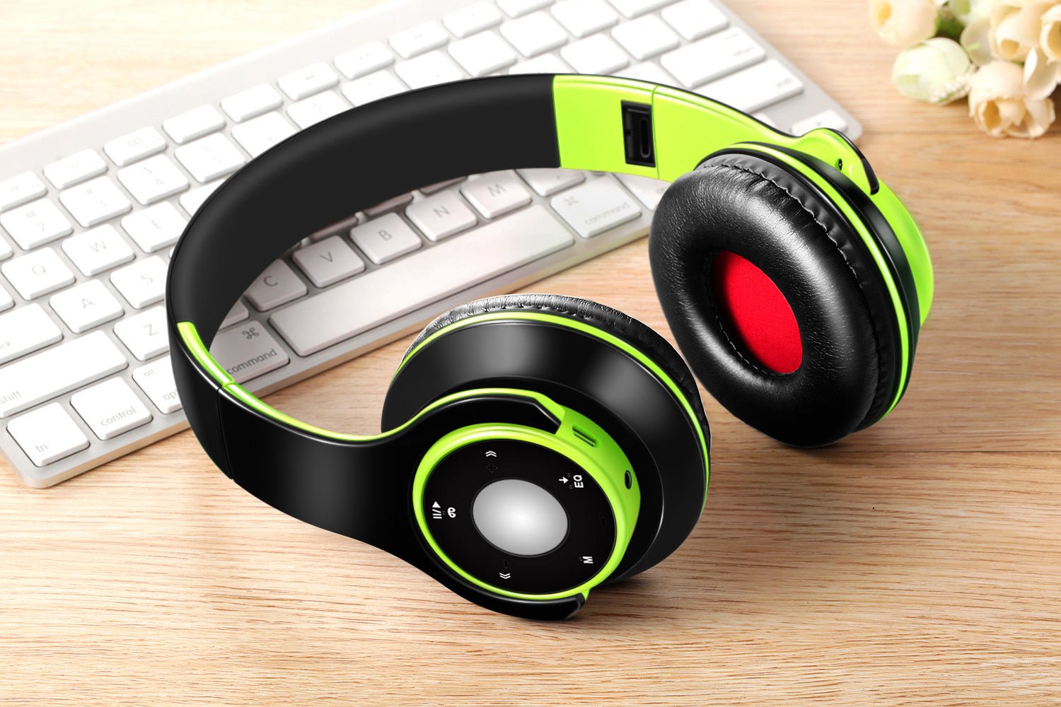 Casque sans fil Bluetooth pliable avec lecteur MP3, carte SD et prise 3,5 mm USB - IVOIRART.COM