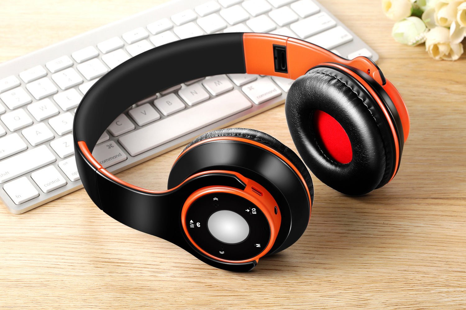 Casque sans fil Bluetooth pliable avec lecteur MP3, carte SD et prise 3,5 mm USB - IVOIRART.COM