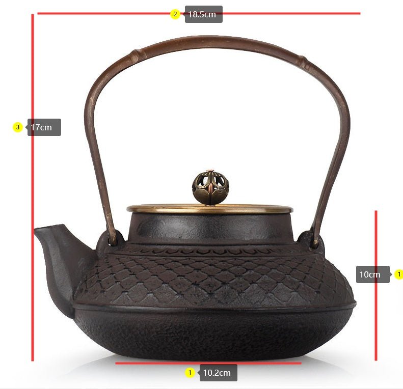 Cast iron kettle cast iron teapot - IVOIRART.COM