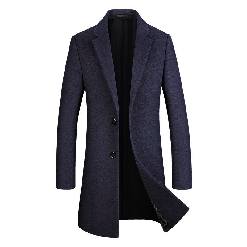 Casual Minimalist Slim Fit Mens Coat - IVOIRART.COM
