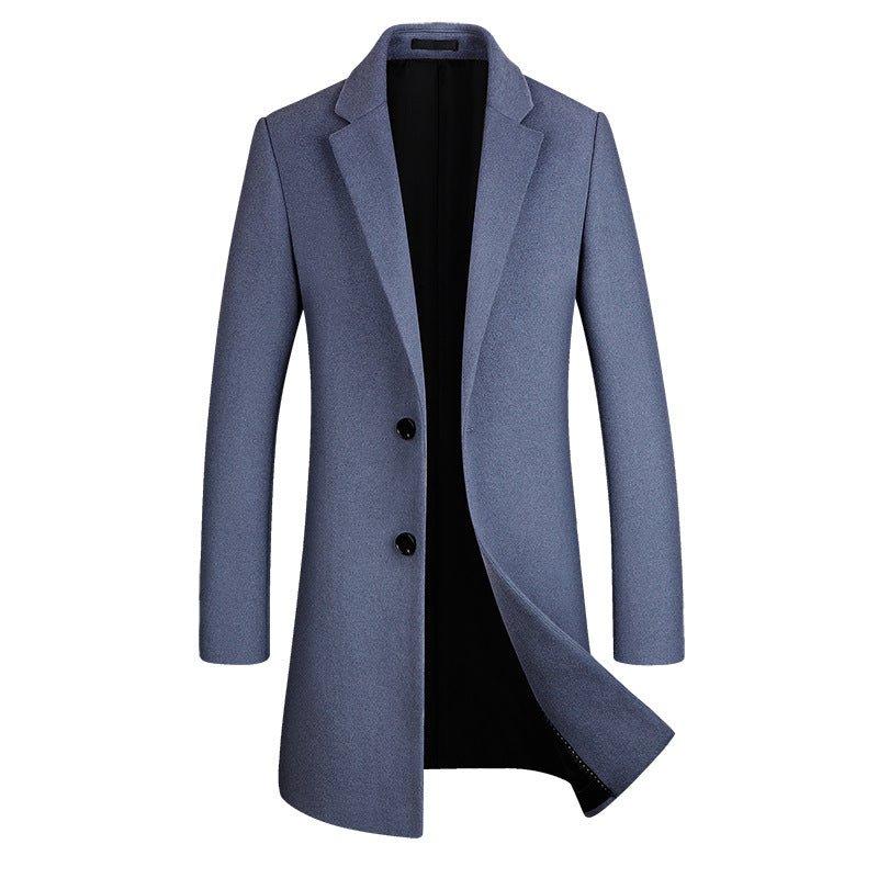 Casual Minimalist Slim Fit Mens Coat - IVOIRART.COM