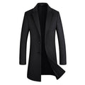 Casual Minimalist Slim Fit Mens Coat - IVOIRART.COM