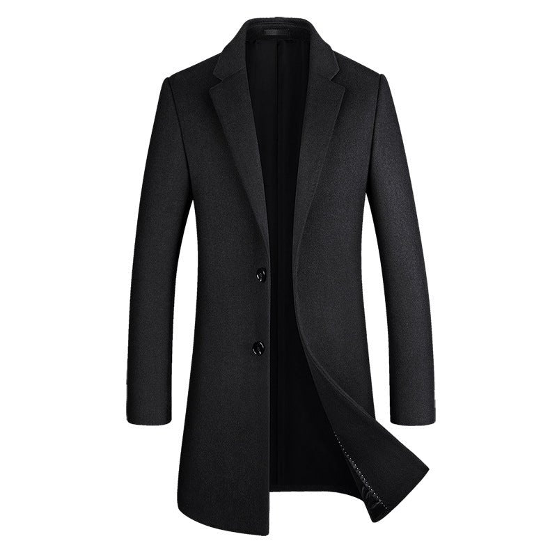 Casual Minimalist Slim Fit Mens Coat - IVOIRART.COM