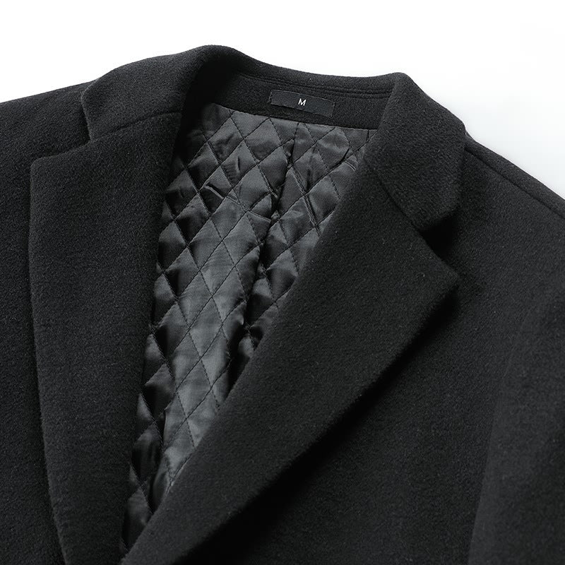 Casual Minimalist Slim Fit Mens Coat - IVOIRART.COM