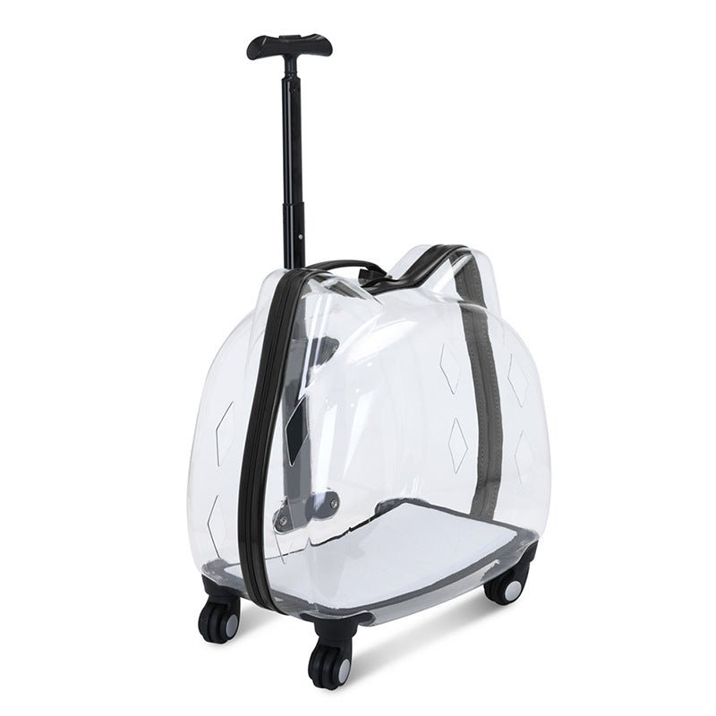 Cat Bag Trolley Case Pet Out Portable With Bubble Box Transparent Space Capsule - IVOIRART.COM