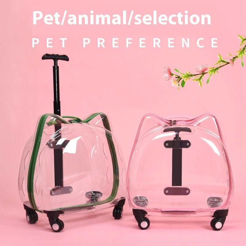 Cat Bag Trolley Case Pet Out Portable With Bubble Box Transparent Space Capsule - IVOIRART.COM