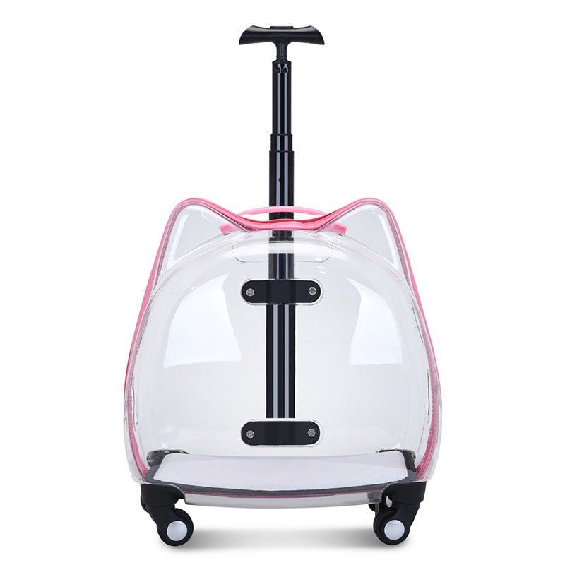 Cat Bag Trolley Case Pet Out Portable With Bubble Box Transparent Space Capsule - IVOIRART.COM