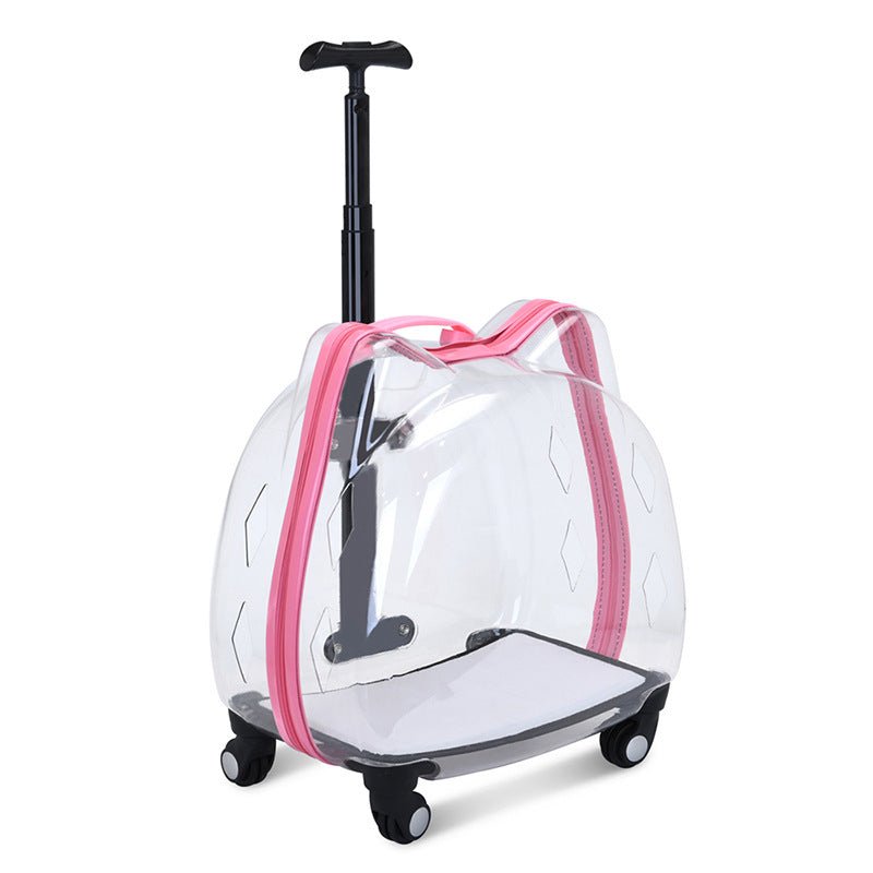 Cat Bag Trolley Case Pet Out Portable With Bubble Box Transparent Space Capsule - IVOIRART.COM