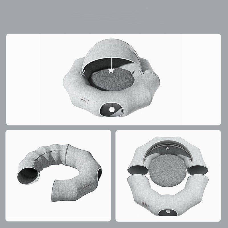 Cat Tunnel Donut Tunnel Crawl Shelter Foldable - IVOIRART.COM