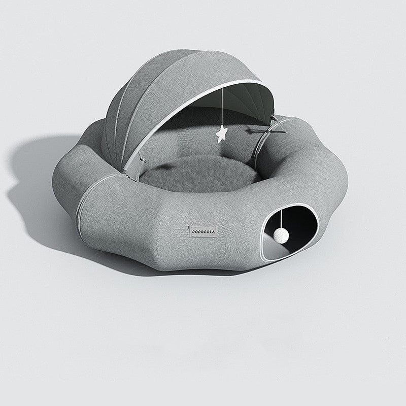 Cat Tunnel Donut Tunnel Crawl Shelter Foldable - IVOIRART.COM
