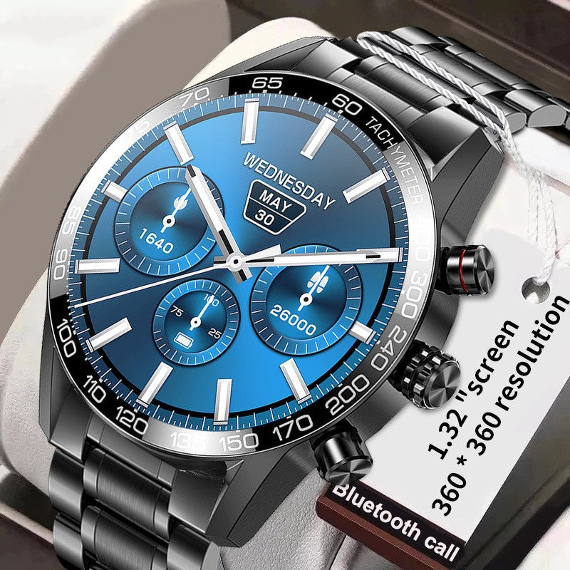 Montre connectée Bluetooth pour homme, smartphone, écran LED tactile 1,3''