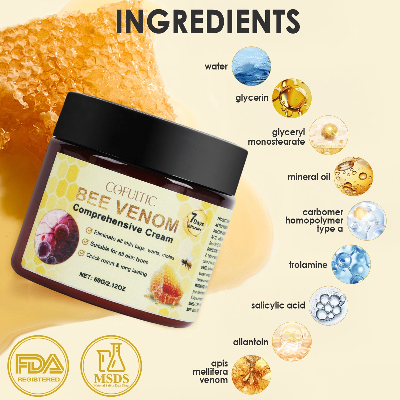 Crème Cofutic Soin de la Peau Hydratante Douceur Délicate Nourrissante Corps