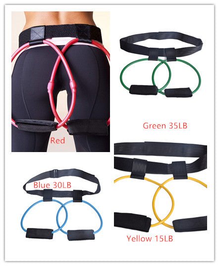 Ceinture de Résistance Ajustable pour Taille et Bandes Élastiques Fitness Femme Corps Fessier - IVOIRART.COM