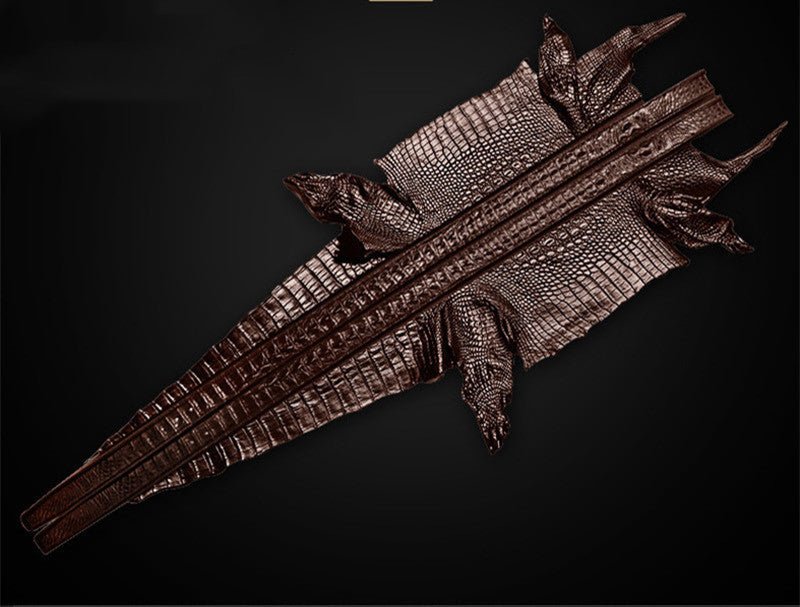 Ceinture homme business casual en cuir effet croco avec boucle ardillon réglable - IVOIRART.COM