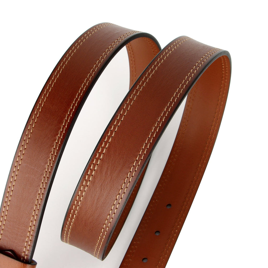 Ceinture vintage en cuir pleine fleur patiné avec boucle en laiton massif, rétro - IVOIRART.COM