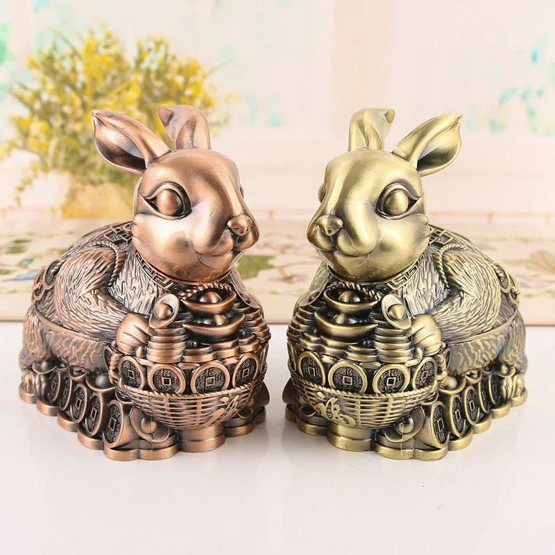 Cendrier Métallique Créatif avec Couverture à Bande Scellante Zodiac Chinois - IVOIRART.COM