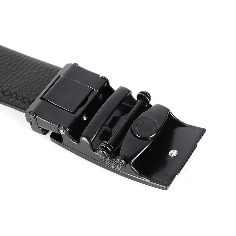 Ceinture automatique pour homme en cuir véritable