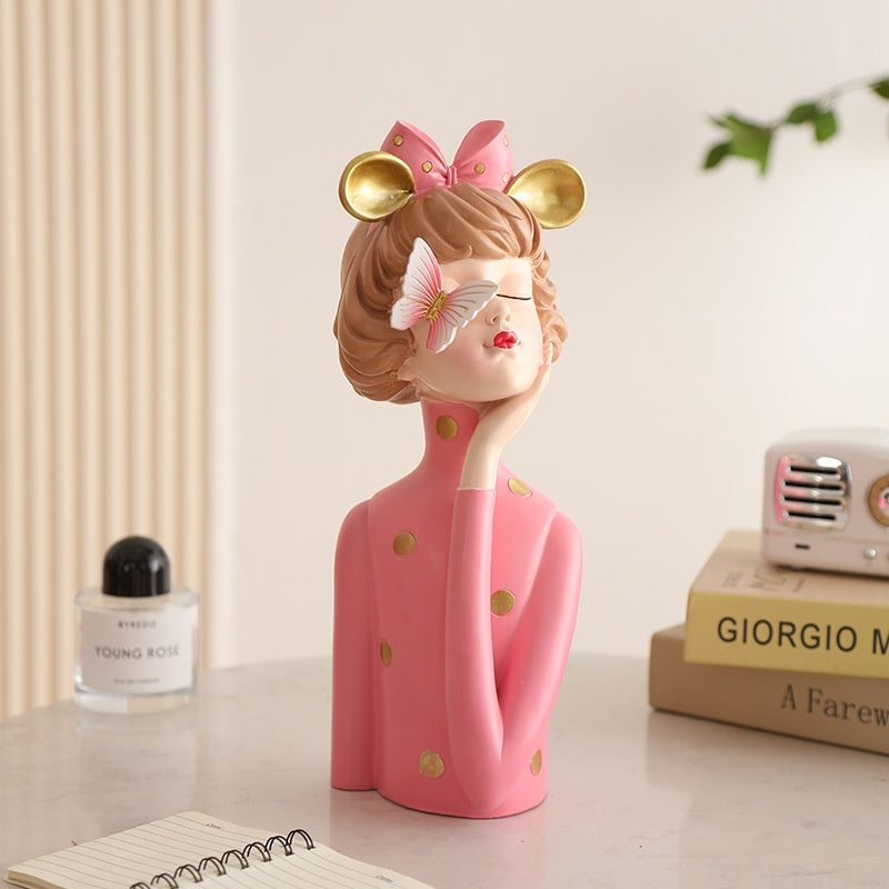 Cute Butterfly Girl Creative Home Bedroom Desktop Decoration