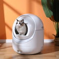 Bac à Litière pour Chat Entièrement Automatique avec Désodorisant Électrique et Enceinte Complète