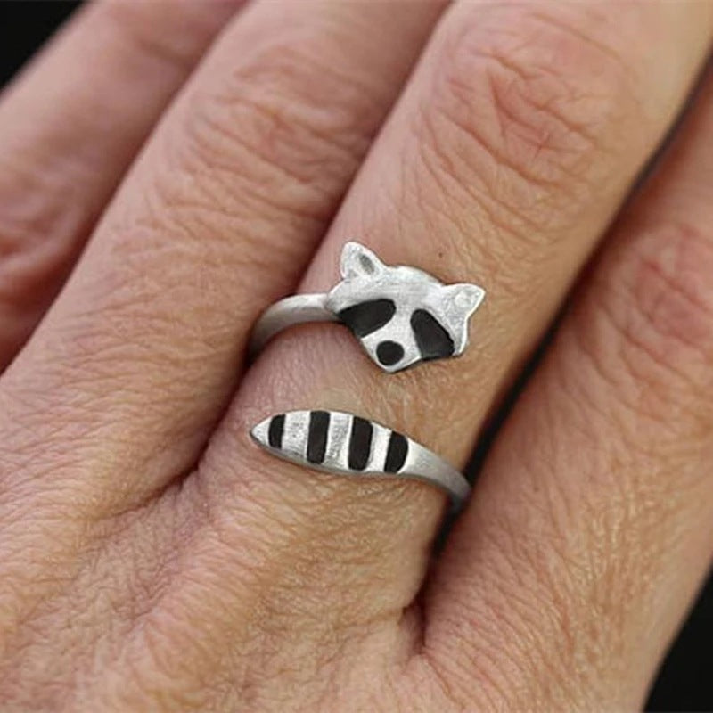 Bague en Bijou Animal avec une Mignonne Queue de Renard pour Femmes