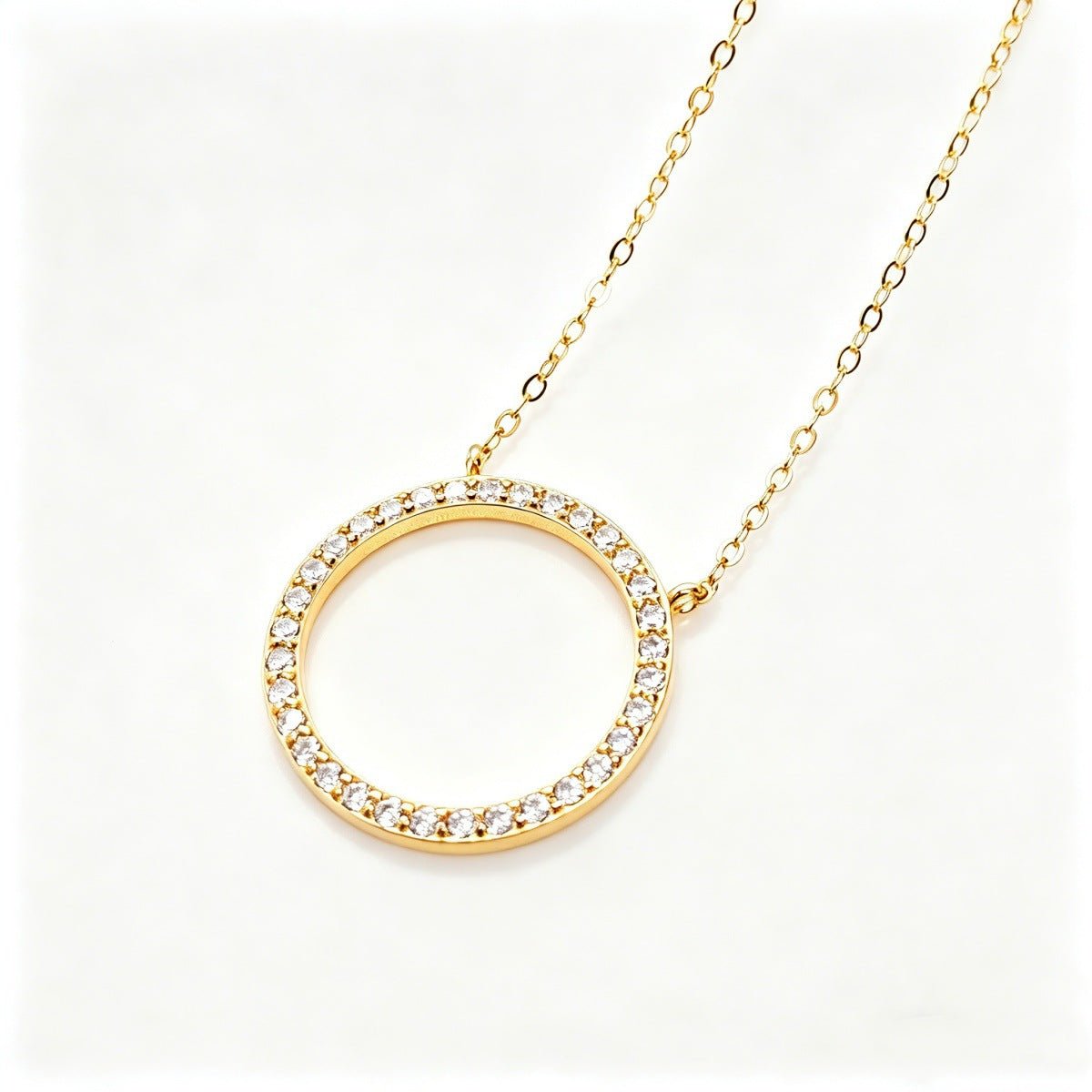 Chaîne minimaliste de mode pour clavicule, forme ronde élégante en argent 925 - IVOIRART.COM