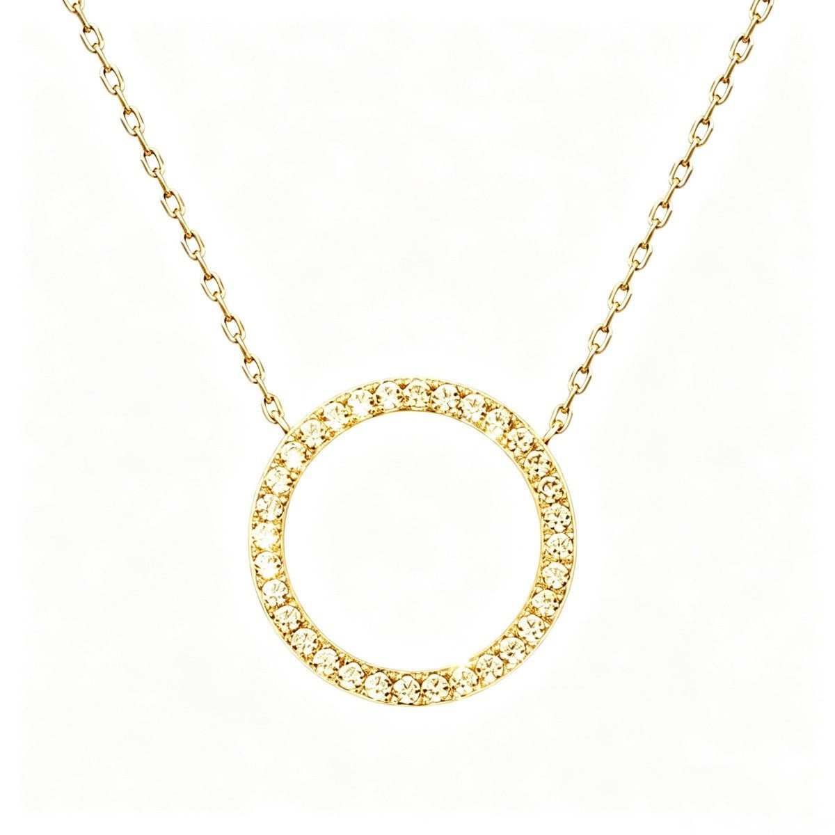 Chaîne minimaliste de mode pour clavicule, forme ronde élégante en argent 925 - IVOIRART.COM