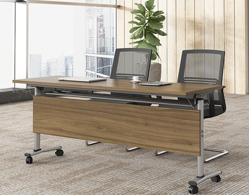 Chaise de bureau Simple ZM-032 en cuir, pivotante avec accoudoirs, dossier 70 cm - IVOIRART.COM