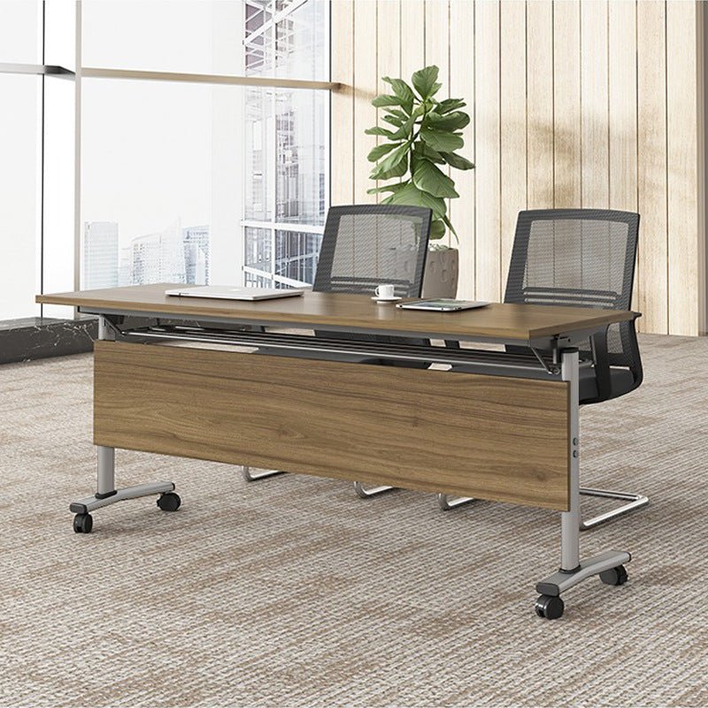 Chaise de bureau Simple ZM-032 en cuir, pivotante avec accoudoirs, dossier 70 cm - IVOIRART.COM