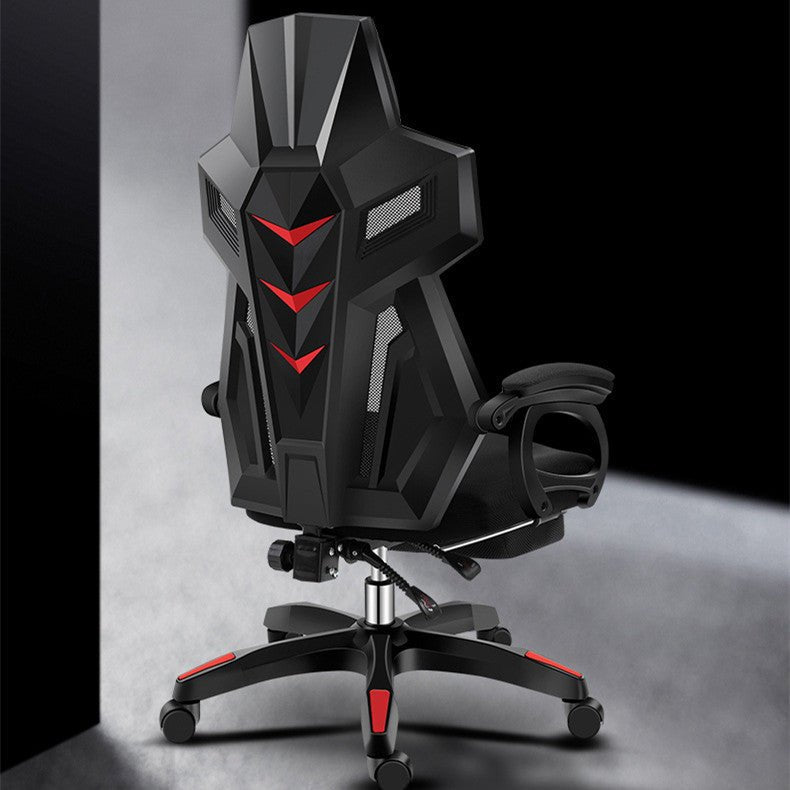 Chaise pivotante ergonomique de bureau avec dossier, siège inclinable et support ajustable - IVOIRART.COM