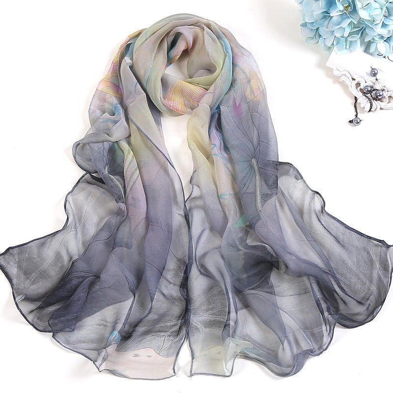 Châle décontracté pour femme, polyvalent et protecteur contre le soleil, style mi - long - IVOIRART.COM