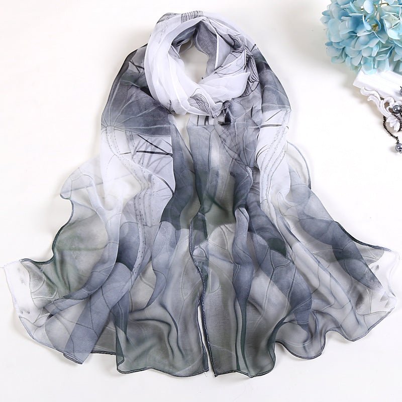 Châle décontracté pour femme, polyvalent et protecteur contre le soleil, style mi - long - IVOIRART.COM